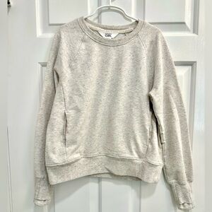 Athleta Girl Light Heather Gray Pullover Sweatshirt